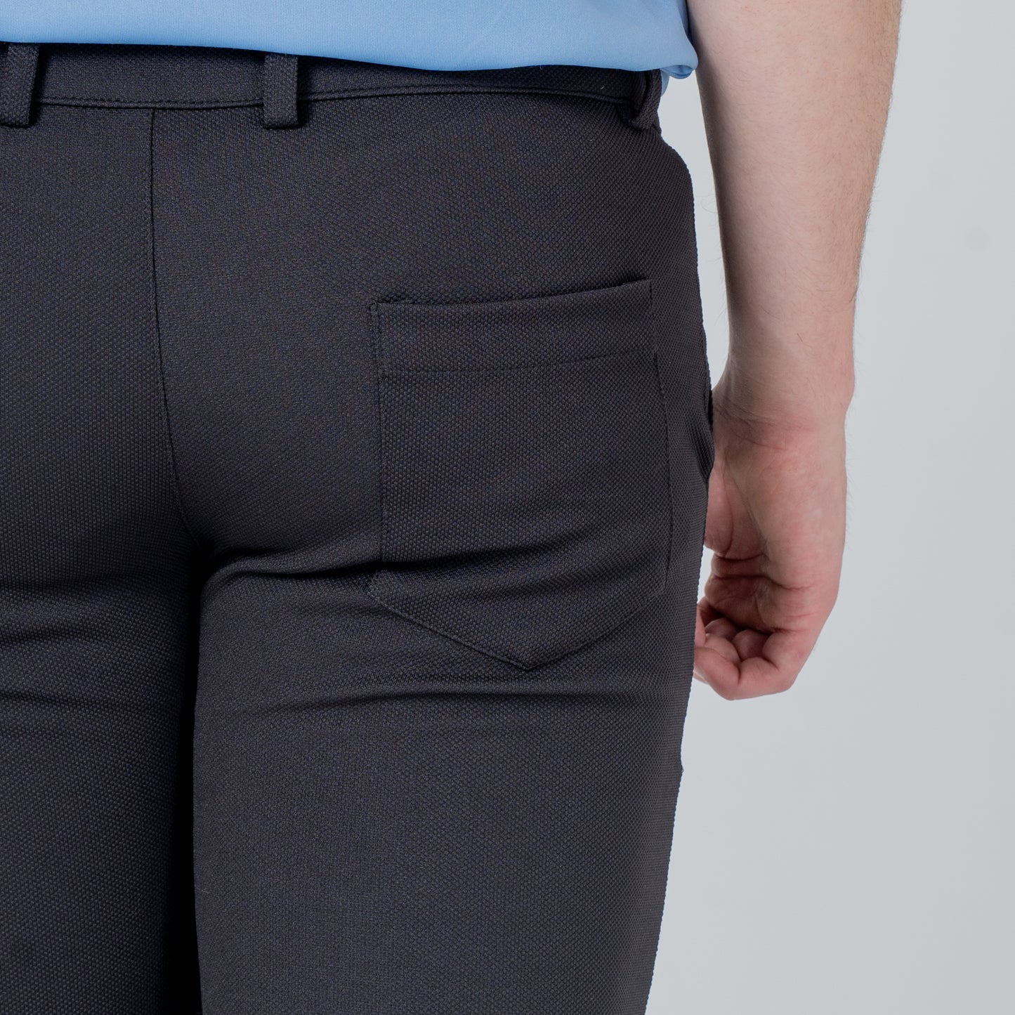 Men’s Premium Stretch Trousers – Pull-On Pants with Hidden Elastic Waist, Zip & Button for Work & Travel | Flexi Pants™