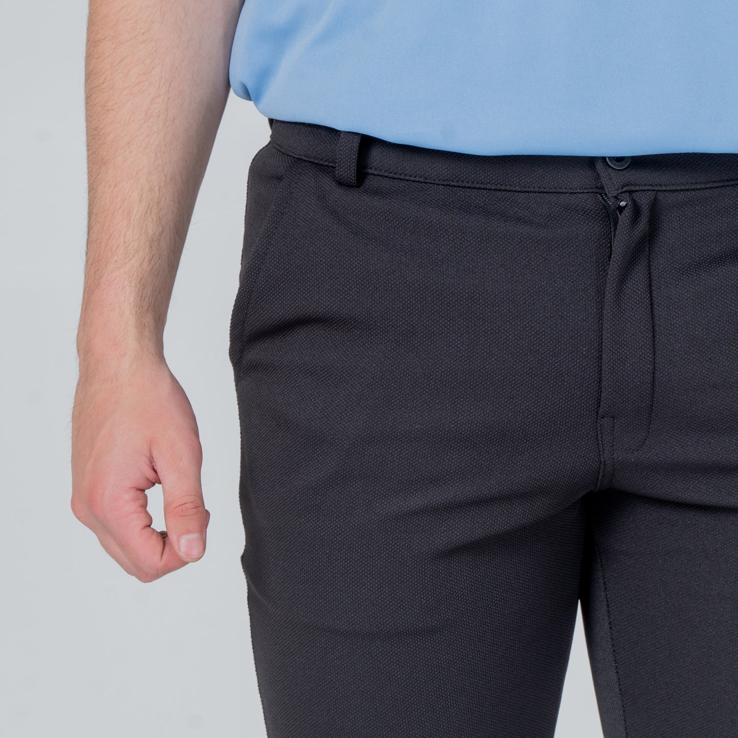 Men’s Premium Stretch Trousers – Pull-On Pants with Hidden Elastic Waist, Zip & Button for Work & Travel | Flexi Pants™