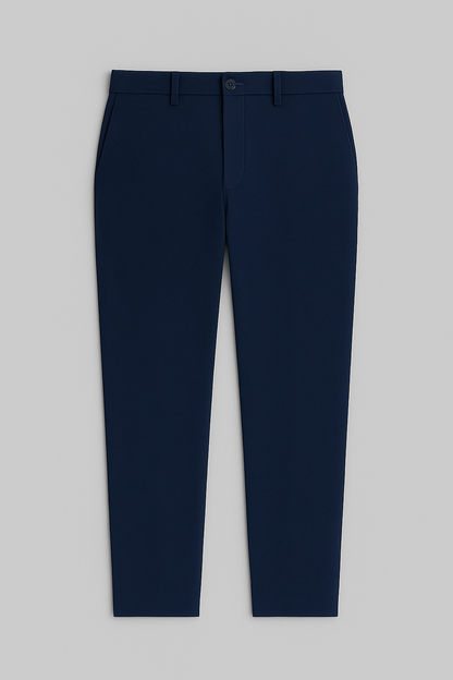Men’s Premium Stretch Trousers – Pull-On Pants with Hidden Elastic Waist, Zip & Button for Work & Travel | Flexi Pants™