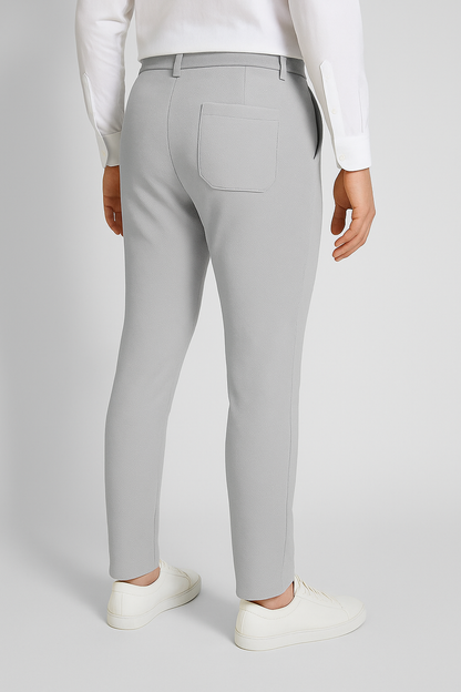 Men’s Premium Stretch Trousers – Pull-On Pants with Hidden Elastic Waist, Zip & Button for Work & Travel | Flexi Pants™